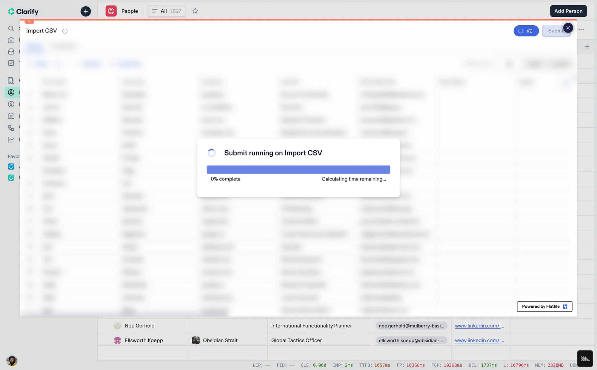 Submit CSV