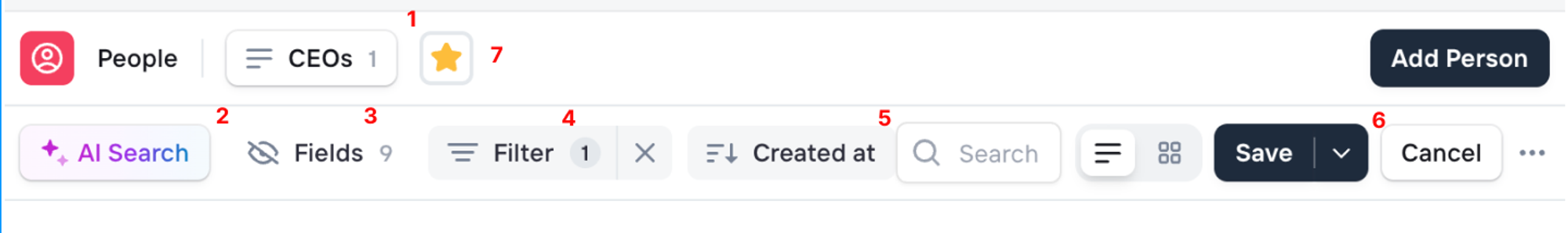 List creation, filtering and saving