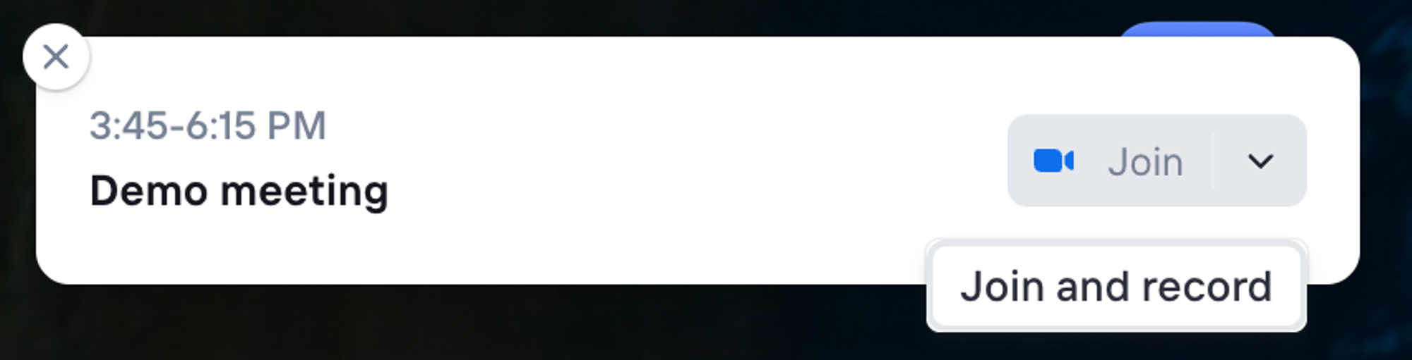 Meeting Starting Notification