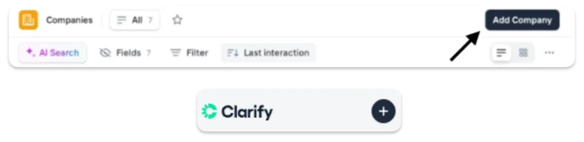 Adding company records to the system