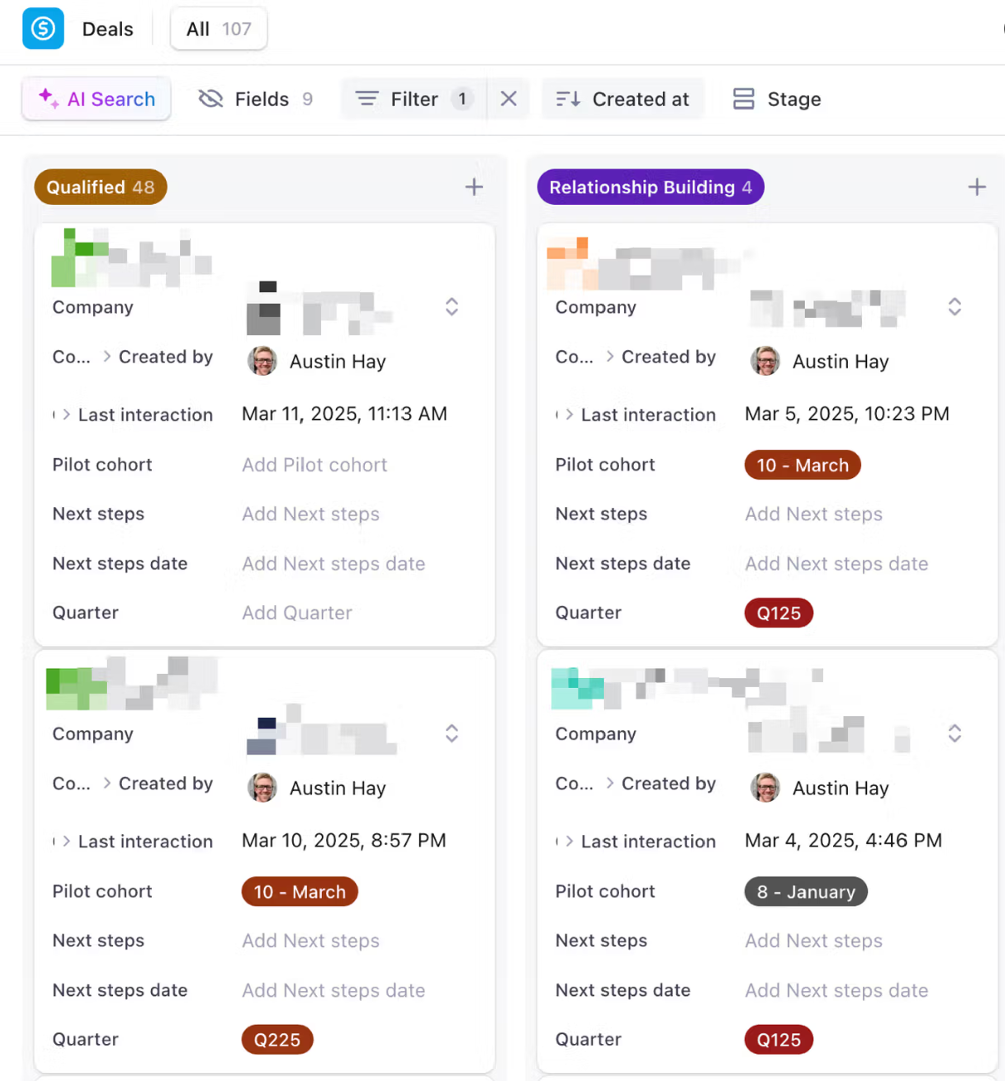Example Kanban card
