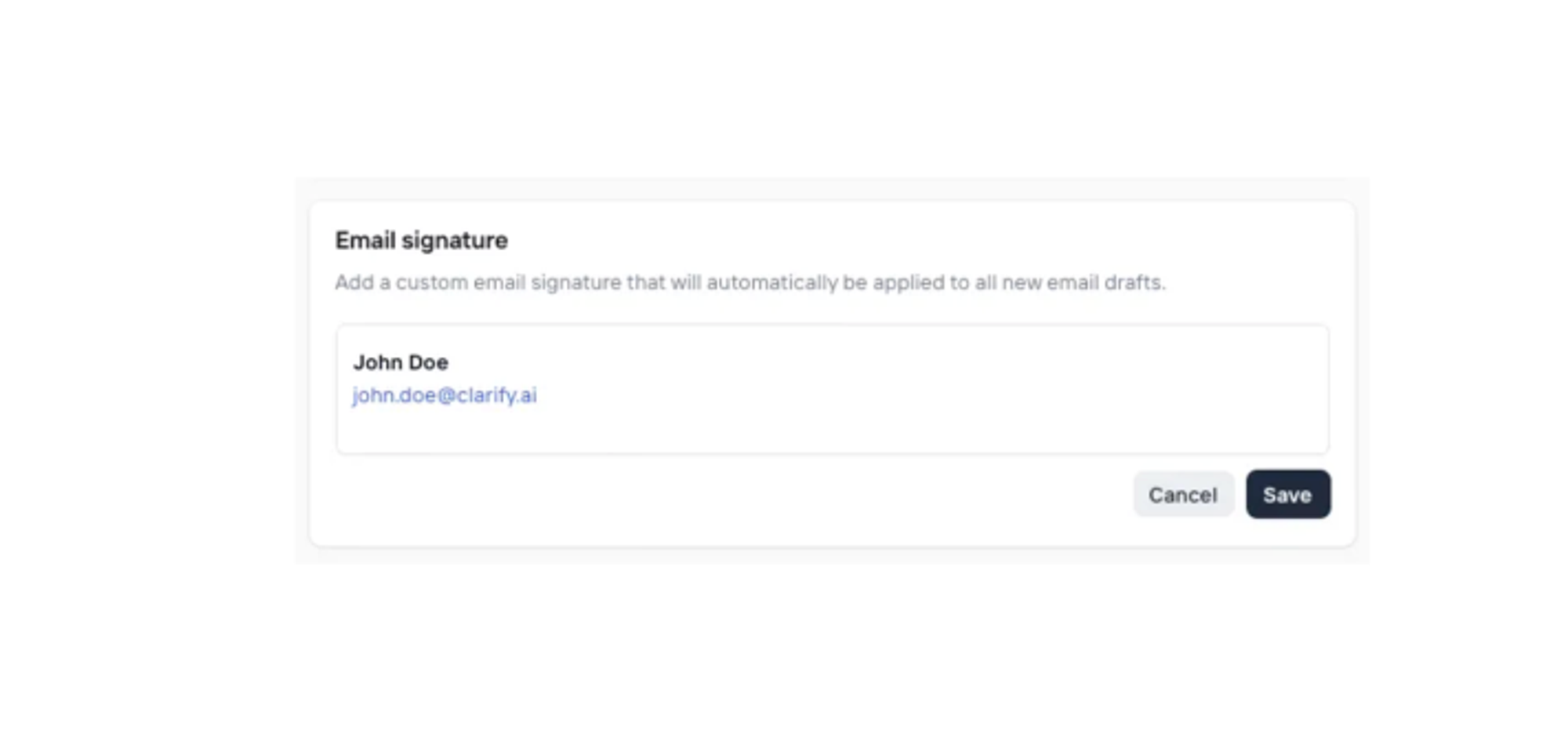 Email signature