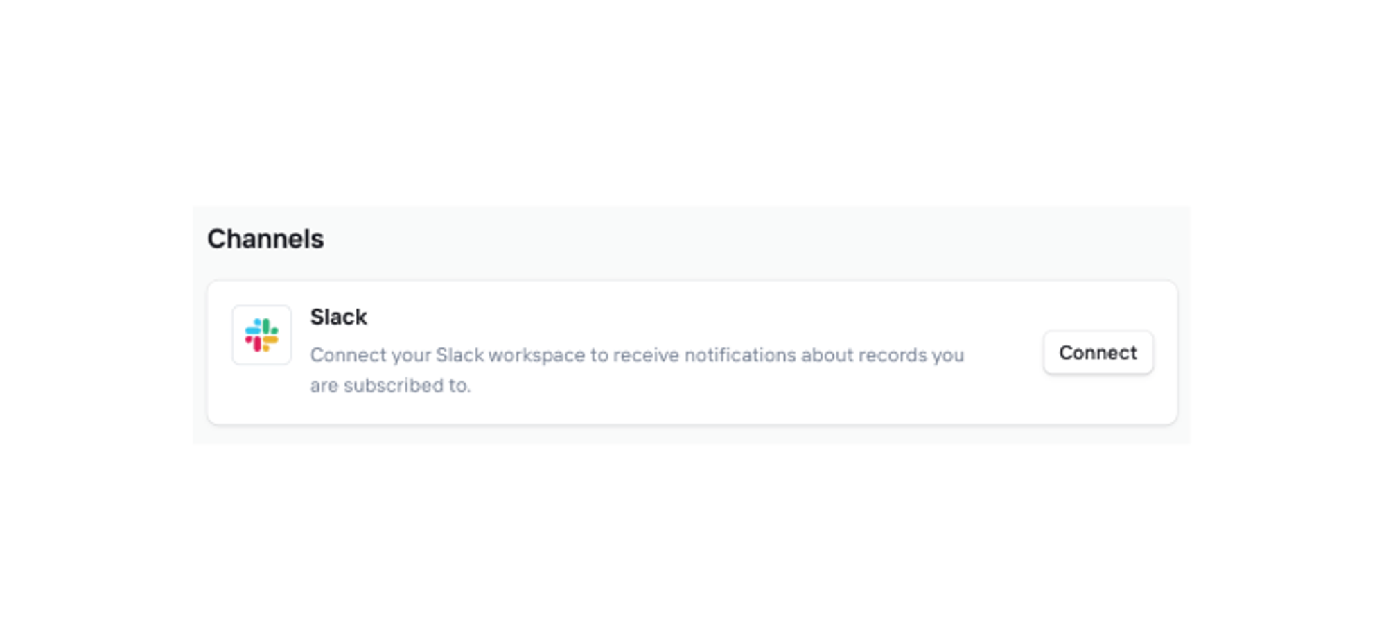 Slack integration