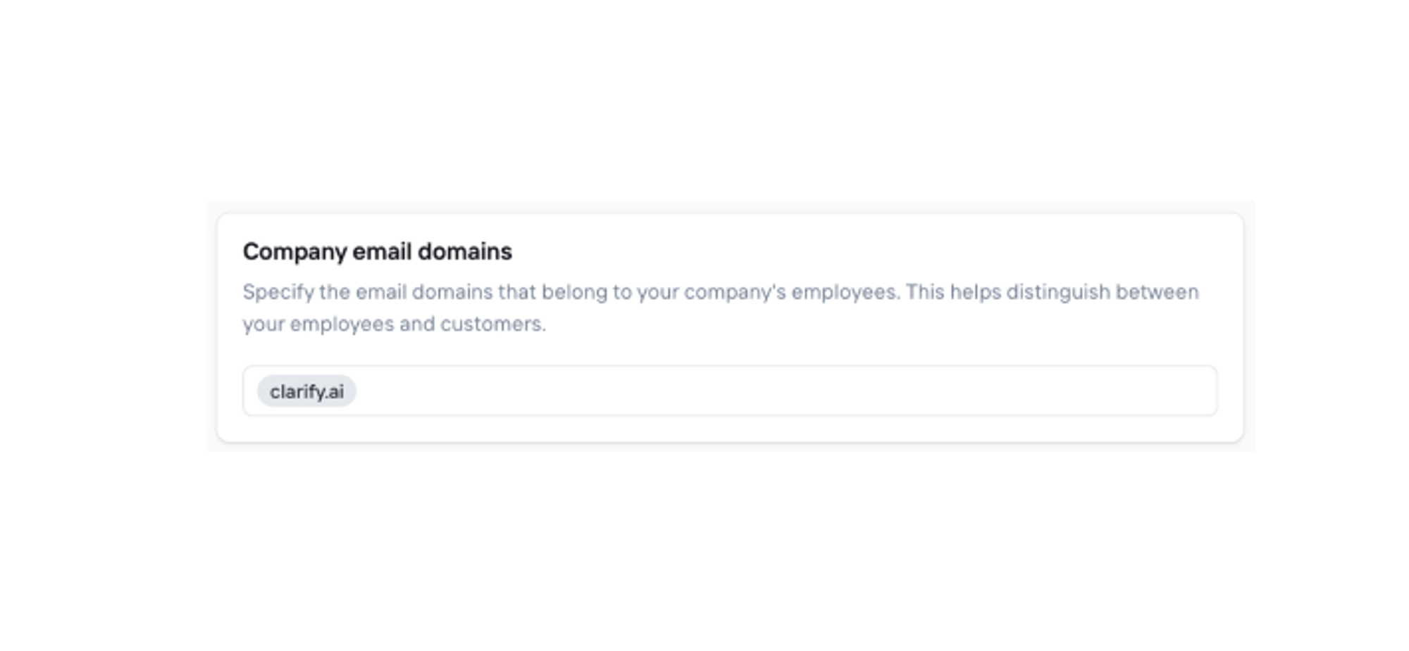 Add company domain