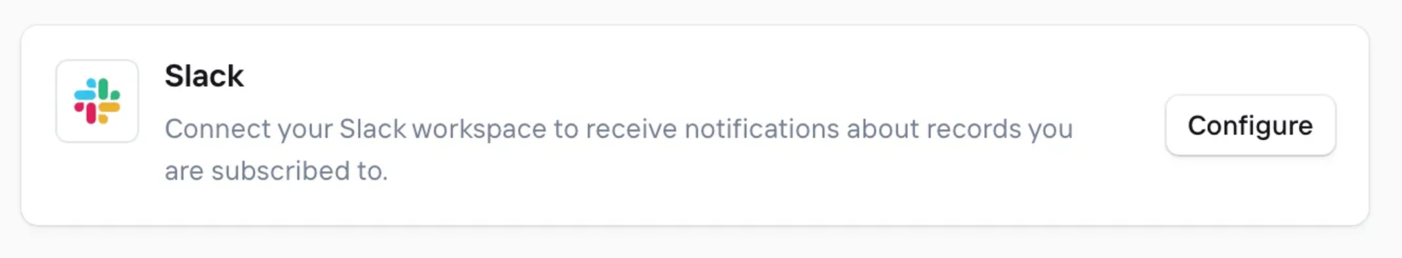 Slack connection setting