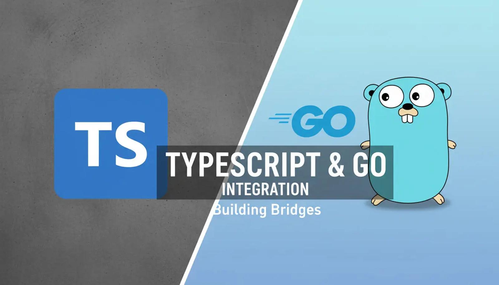 Illustration of TypeScript and Go logos symbolizing a compiler rewrite
