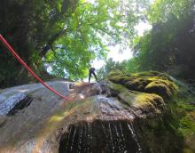 Rappel, swim, slide, and climb through wild passages