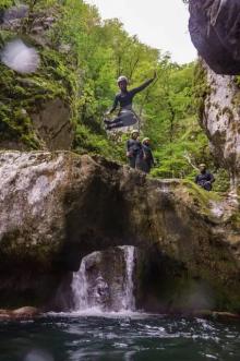 Tackle jumps, pools, and waterfalls in Nevidio Canyon