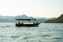 Sail past historic Lesendro Fortress and Vranjina Island