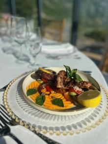 Taste their wines paired with local produce