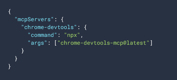 Add this config entry to your MCP client
