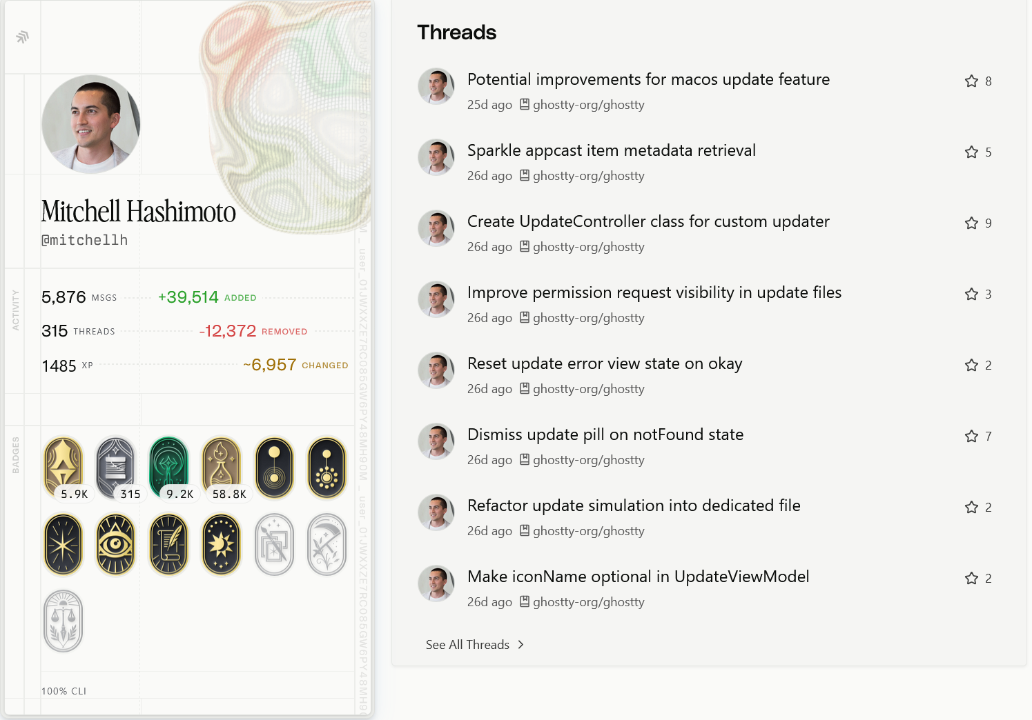 Mitchell Hashimoto's public profile on Amp