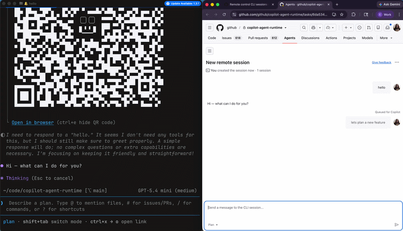 'Let's plan a new feature'