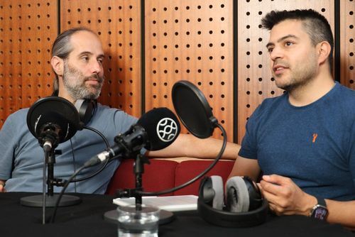 Recording the next podcast episode of The AI Native Dev!