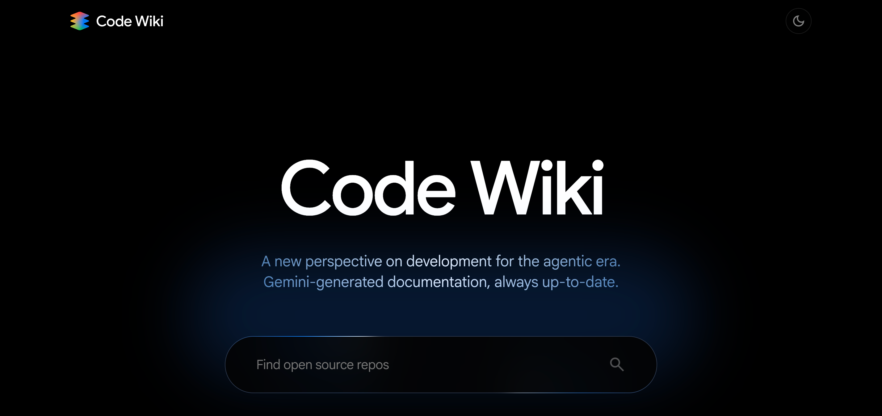 Code Wiki landing page
