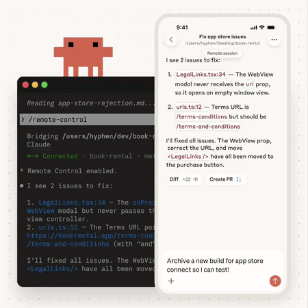Claude Code gets remote access to live local terminals
