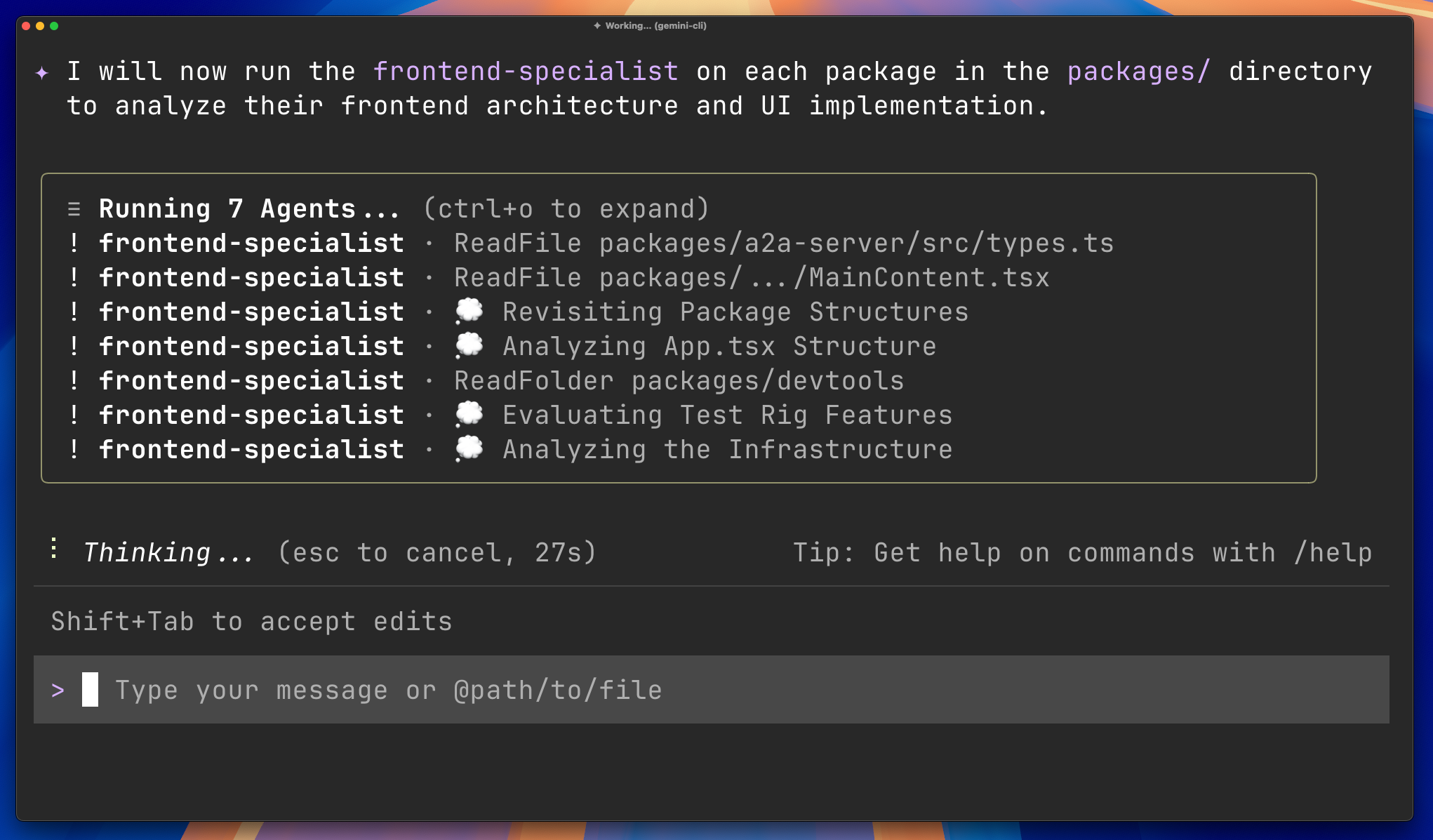 Parallel frontend-specialist subagents