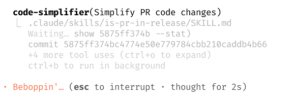 Ask Claude to use the code simplifier agent at the end of a long coding session