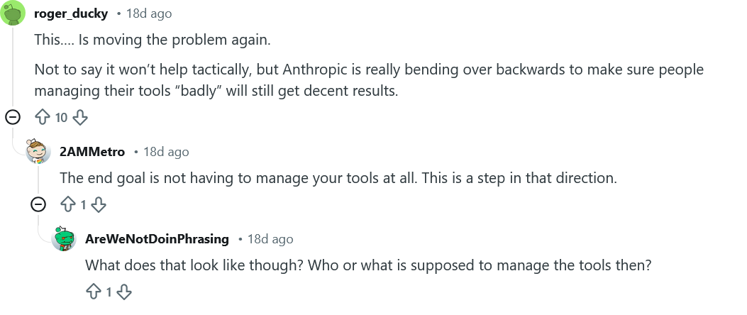 Reddit discussion