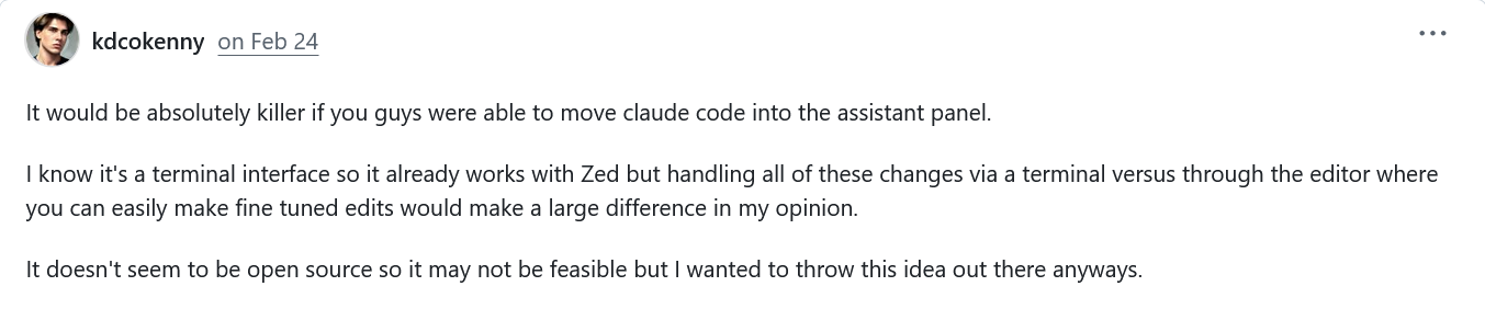 Give us Claude Code support...
