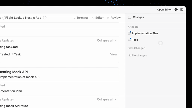 Antigravity in action