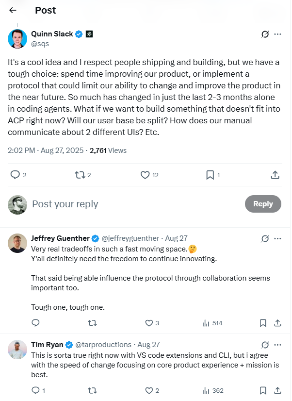 Quinn Slack responds to ACP