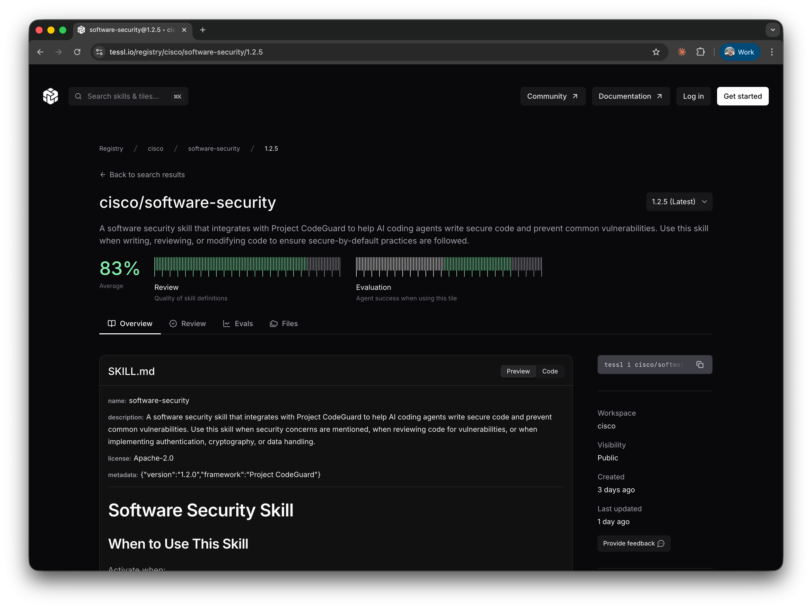 Define skills from your code, docs, and practices