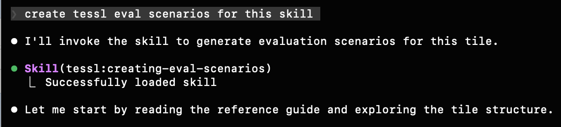 The agent invoke creating-eval-scenarios