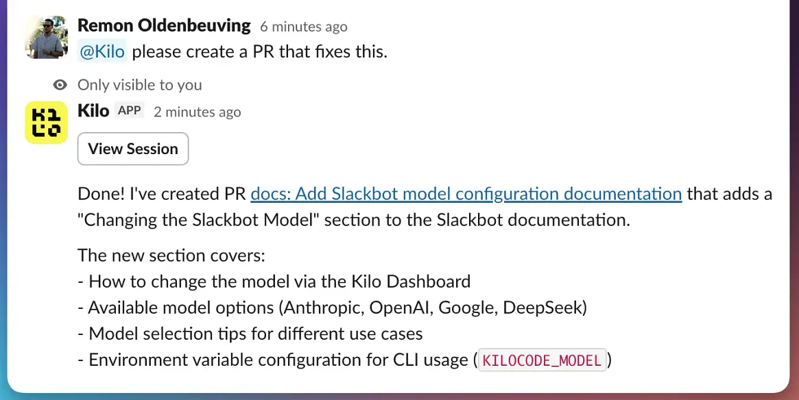 Kilo for Slack