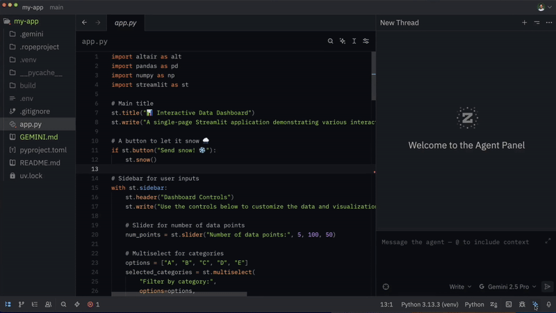 Gemini CLI in Zed