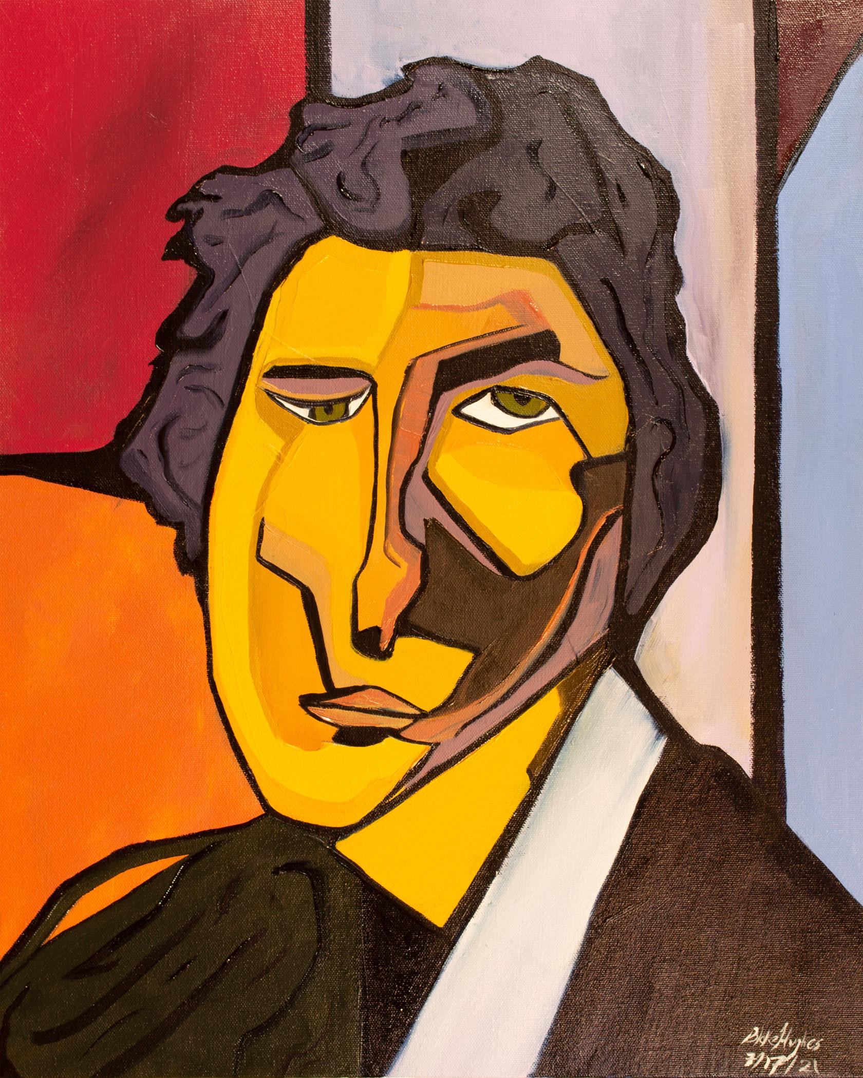Portrait of Bob Dylan
