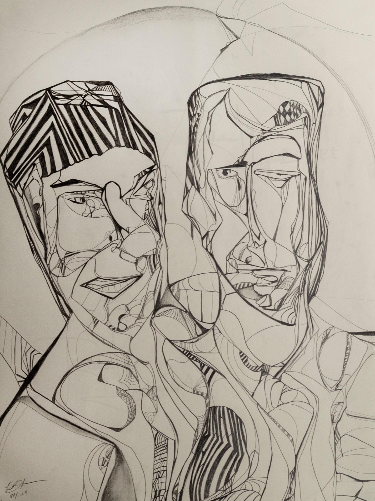 Portrait of Eric and Donald Trump Jr.