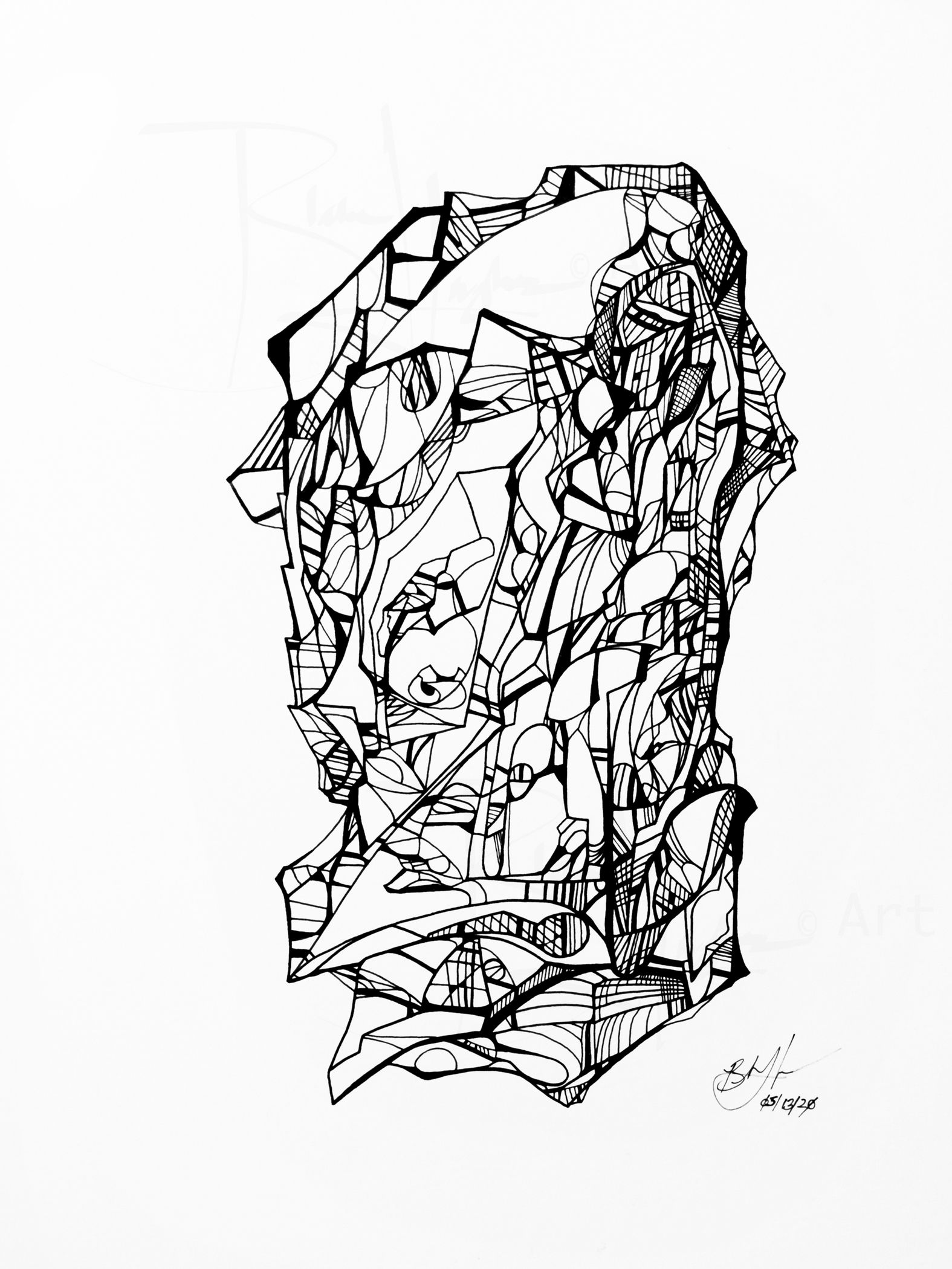 Self Portrait in Black 3