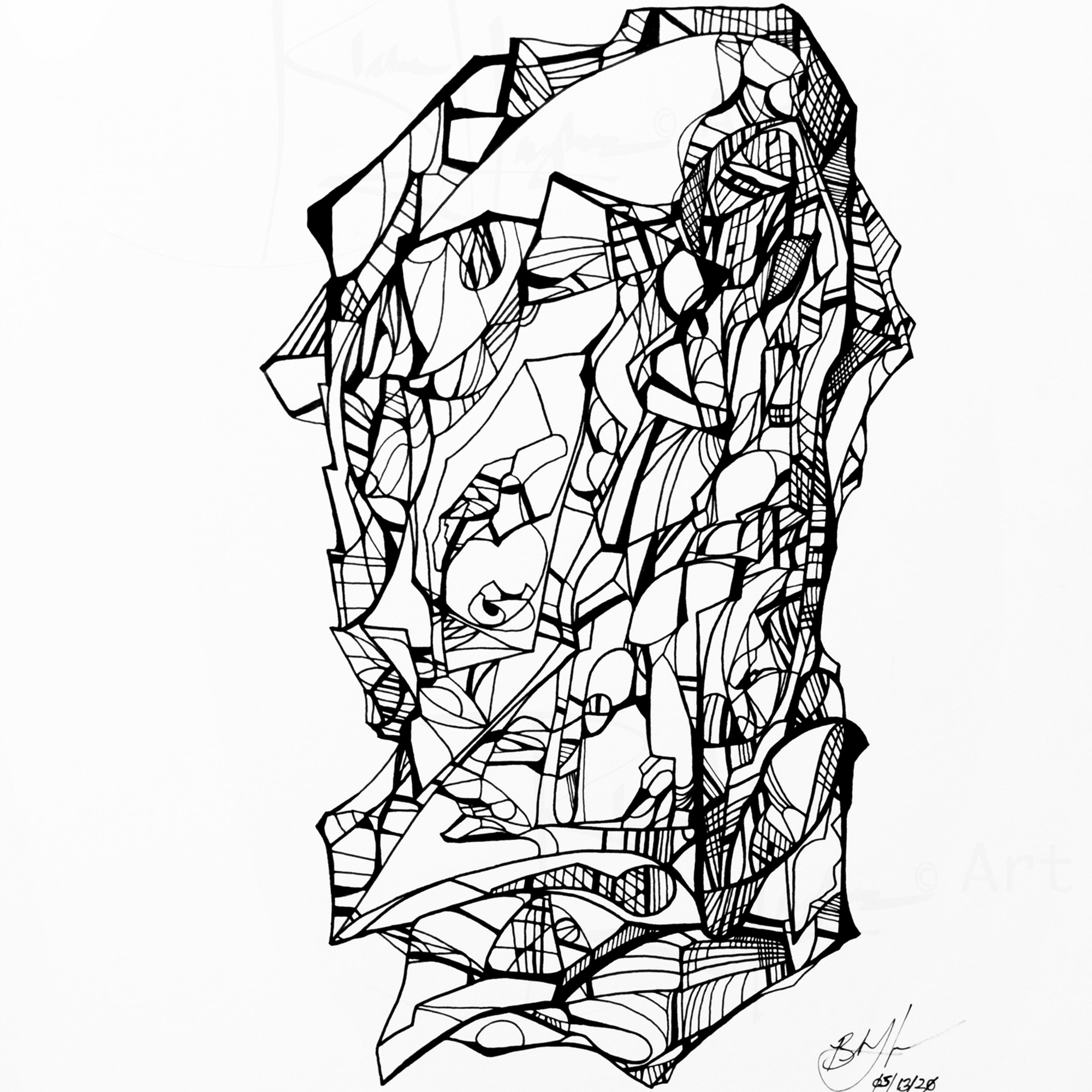 Self Portrait in Black 3