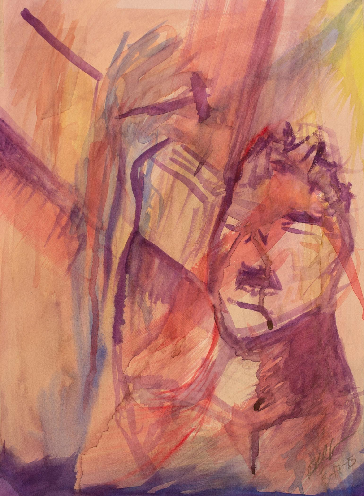 Christ Being Nailed to the Cross
