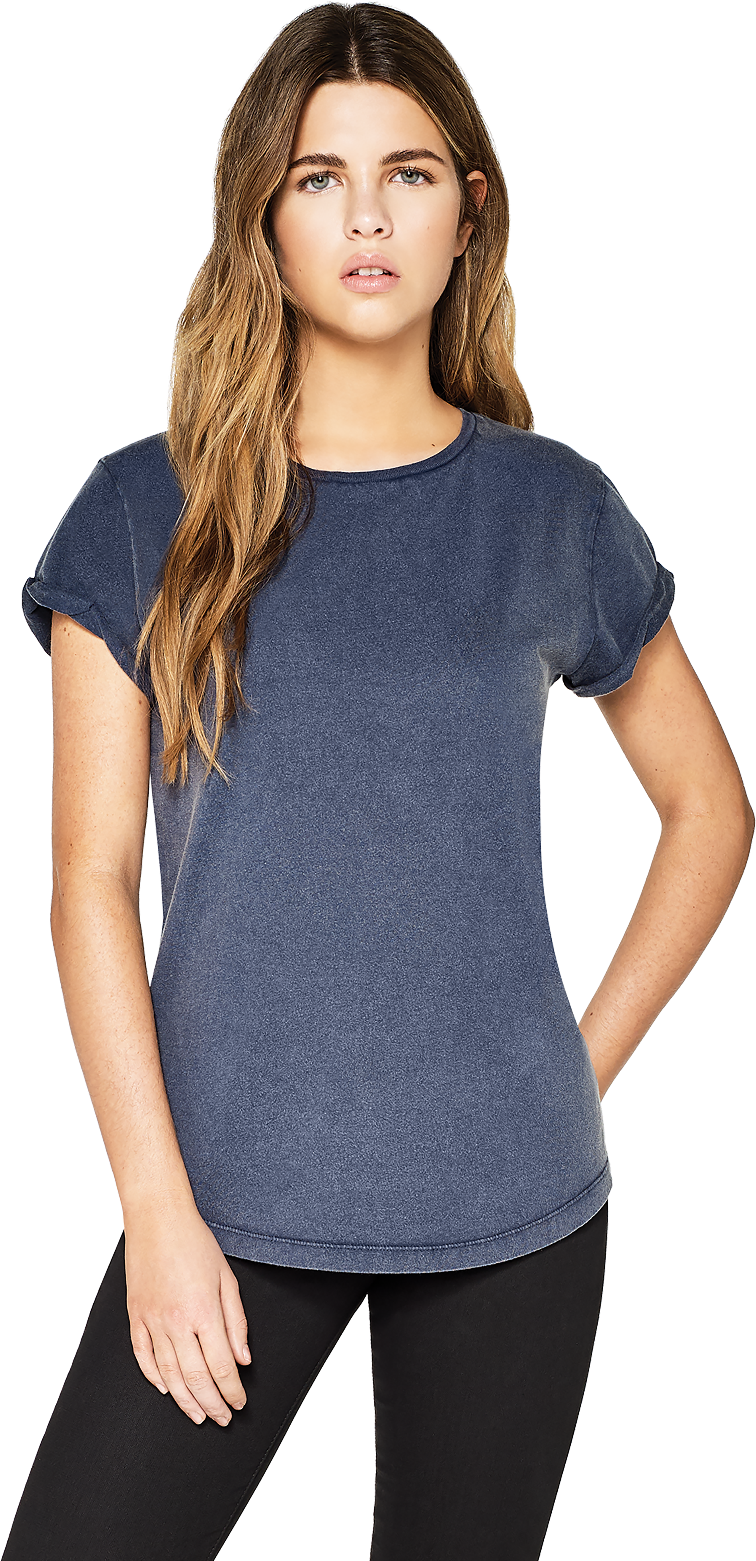 Vintage Wash Rolled Sleeve Tee