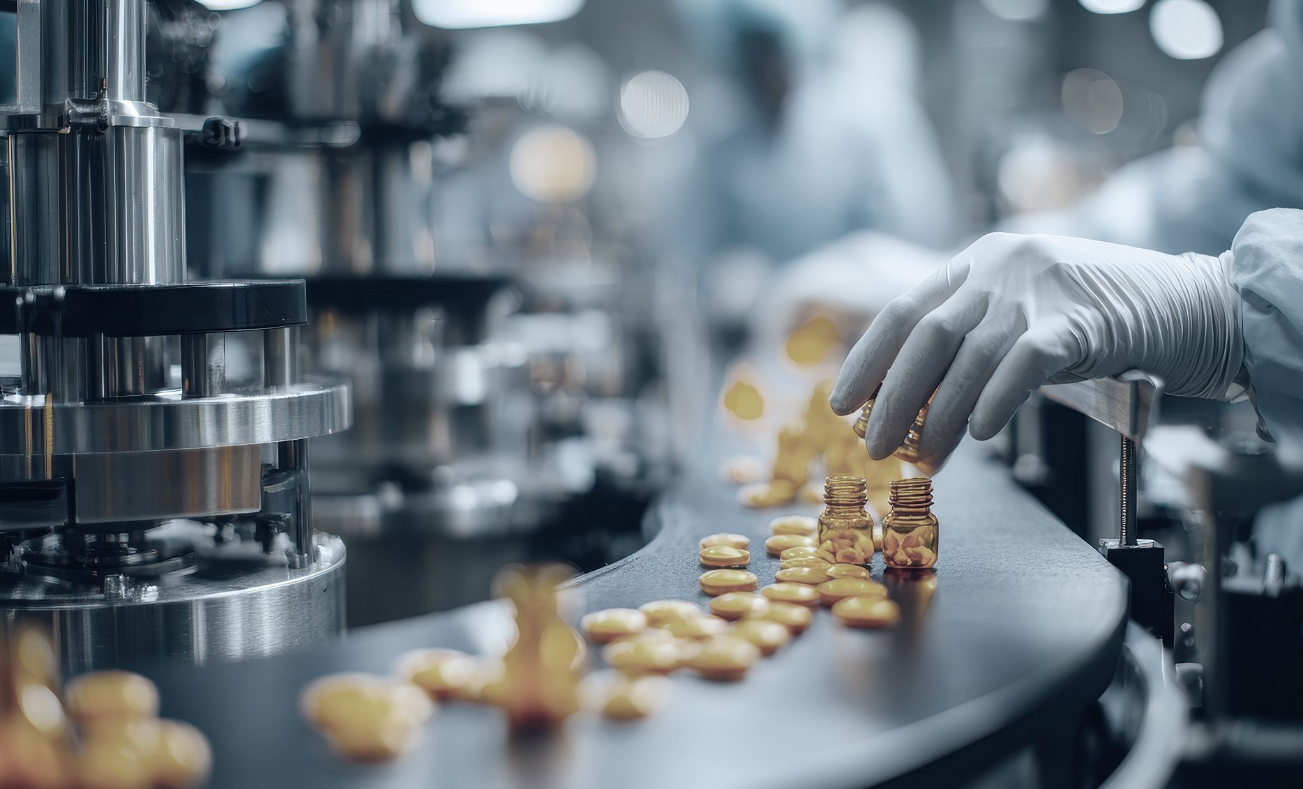 Factory Workers Filling Container | Product liability AOP