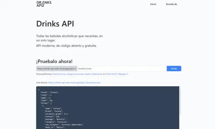 Drinks API preview