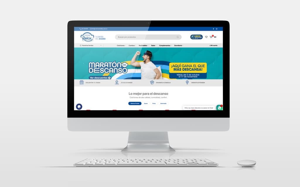 Colchones y Muebles Relax: eCommerce en Shopify y estrategia digital