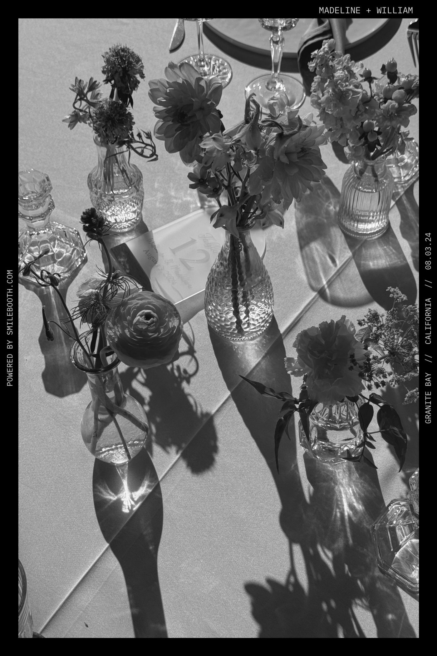 florals on table