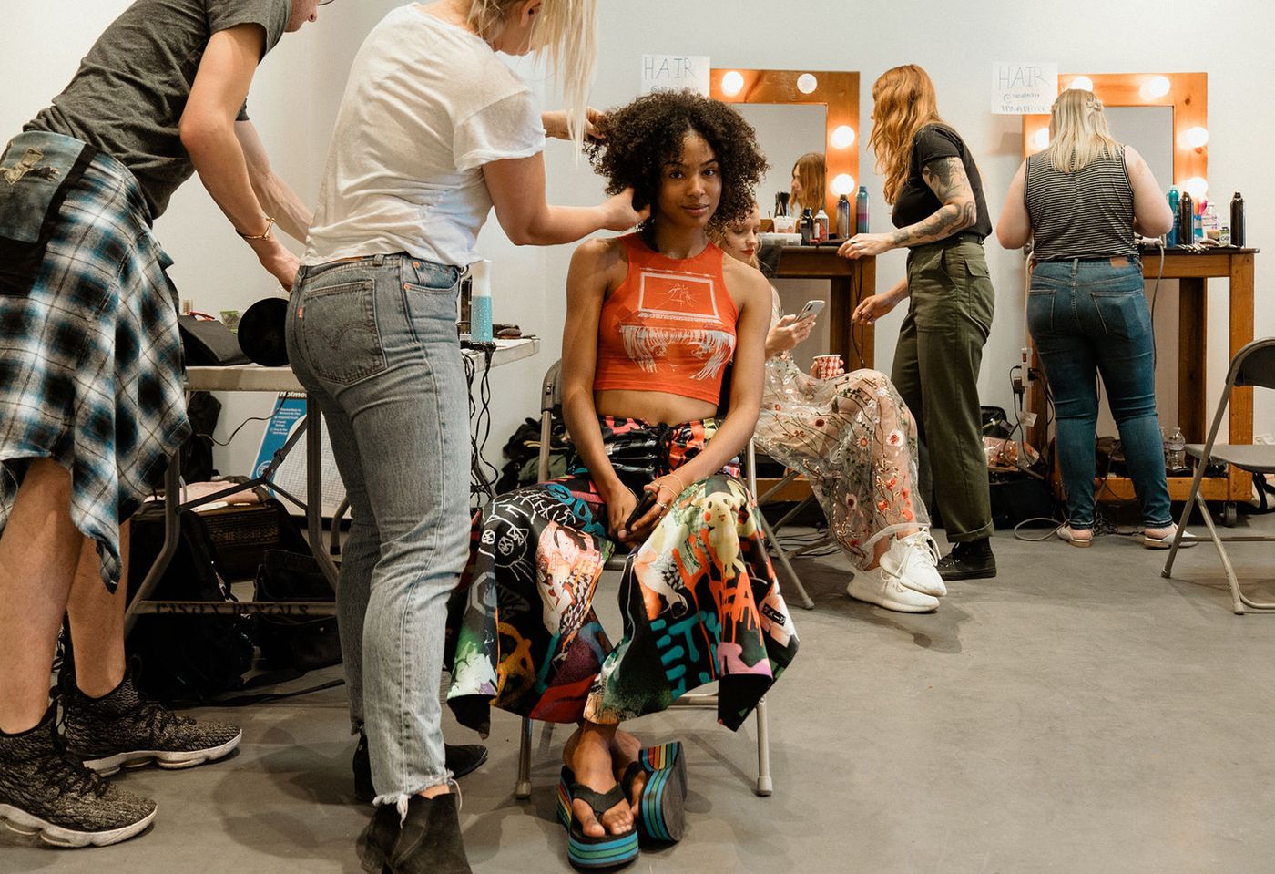 behind the scenes