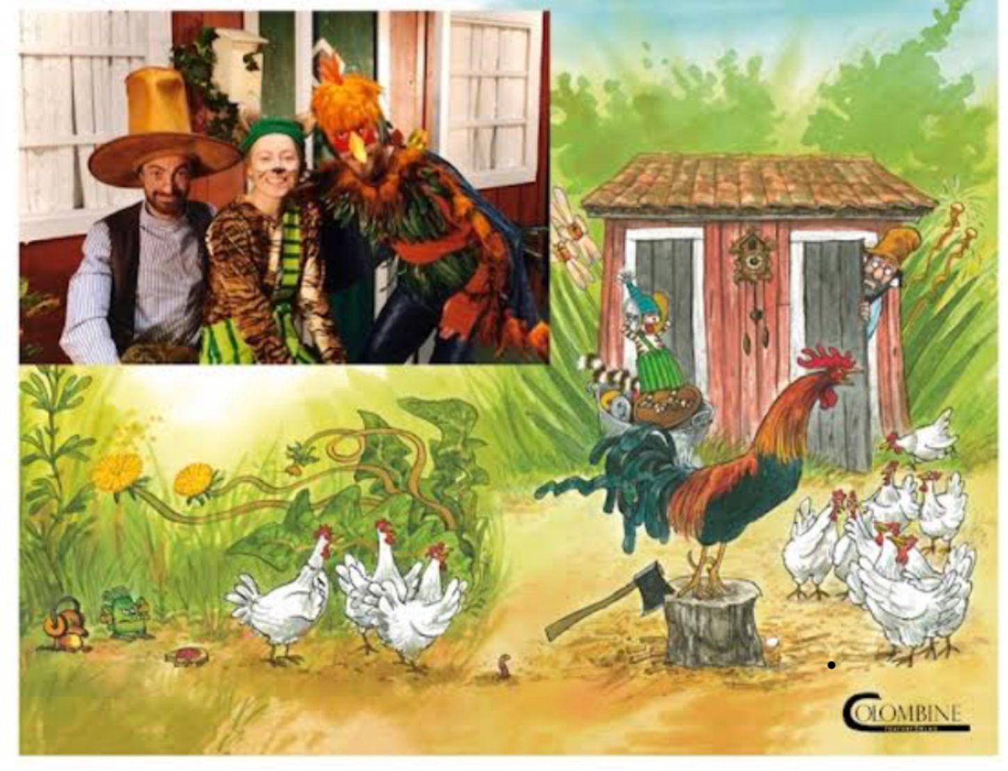 Askeladden Friteater: Gubben og katten og hanespektaklet 