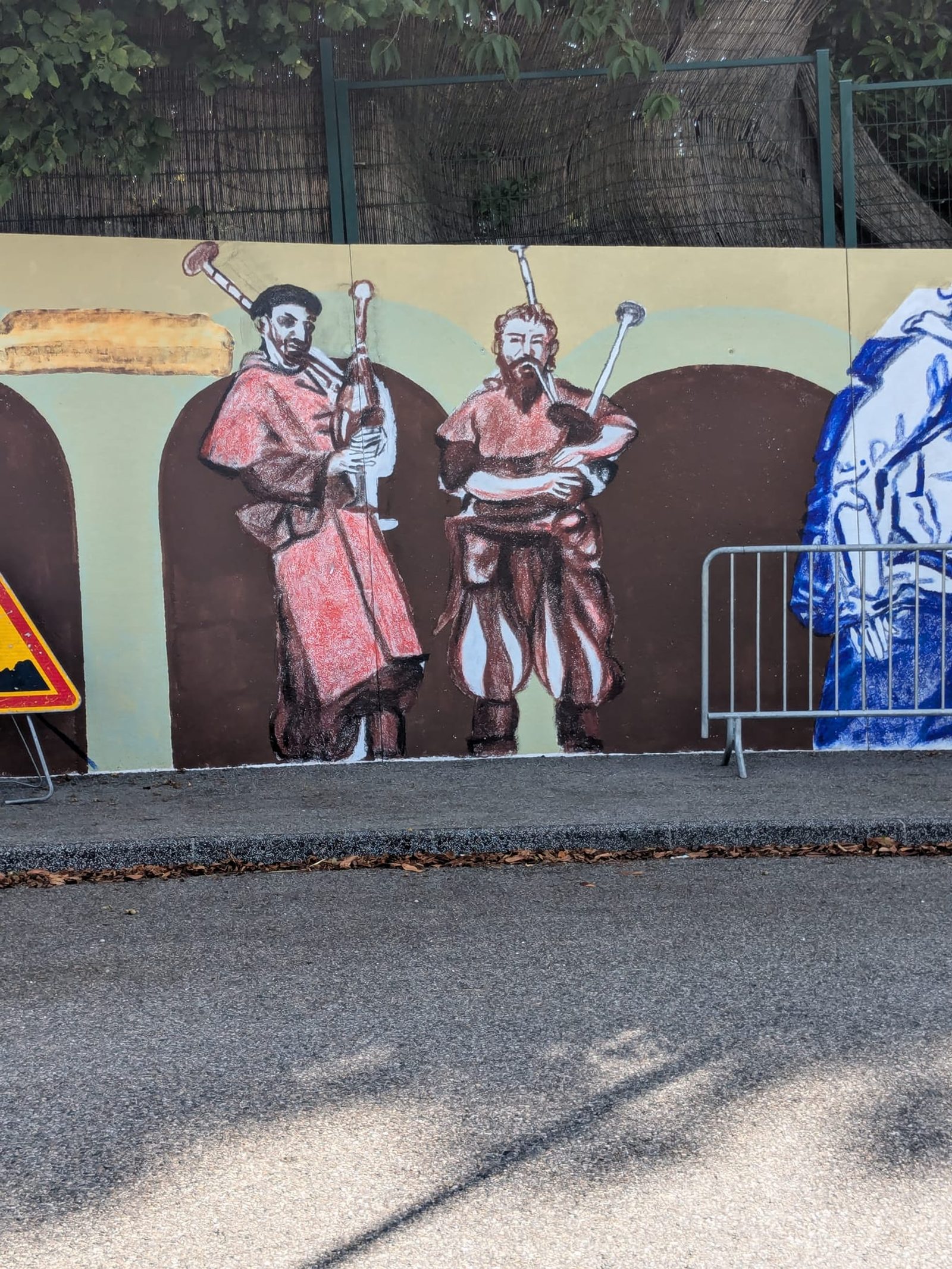 Détail de la fresque