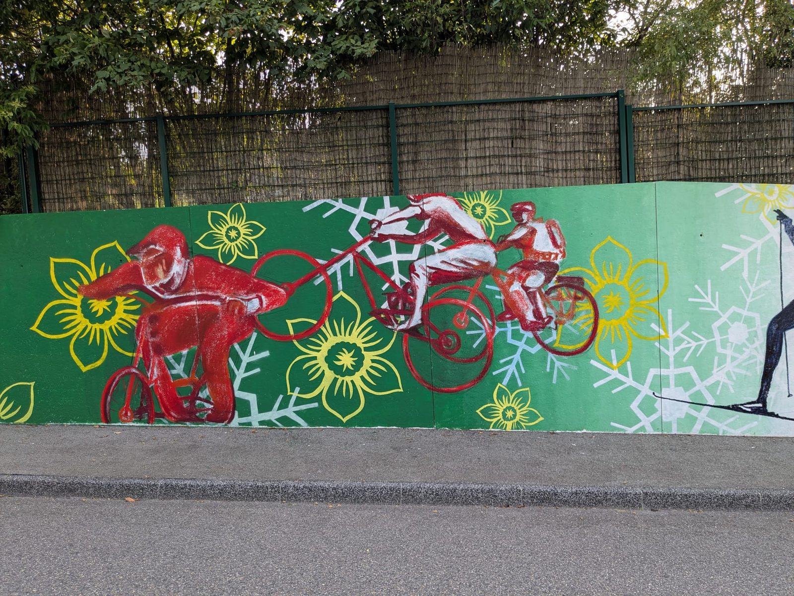 Détail de la fresque