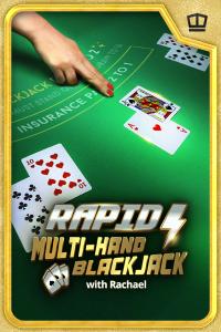 Rapid Multihand Blackjack with Rachael – Real Dealer Studios