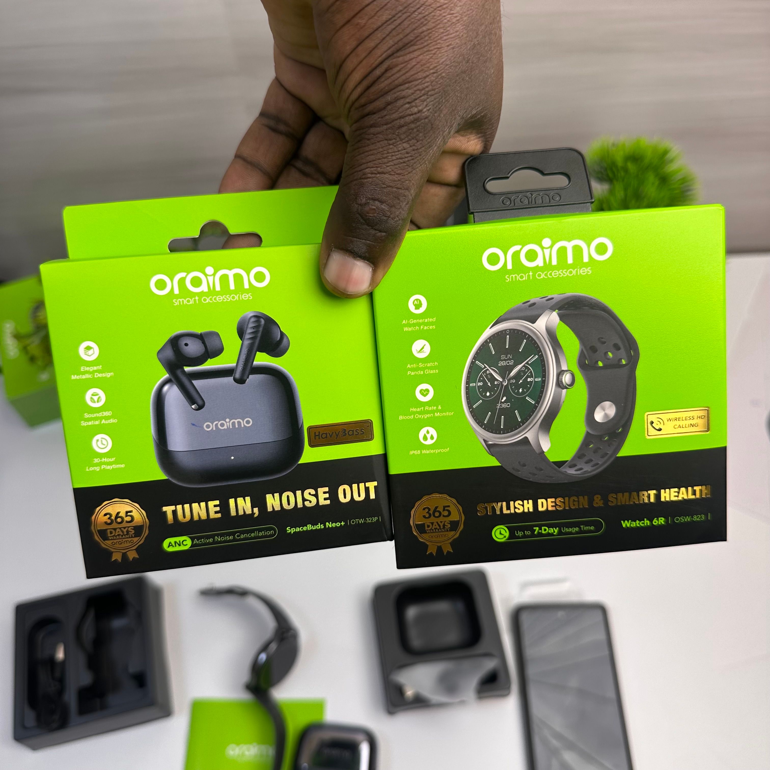 Save Ksh 700‼️ Get Oraimo SpaceBuds Neo Plus (ANC) + Oraimo Watch 6R