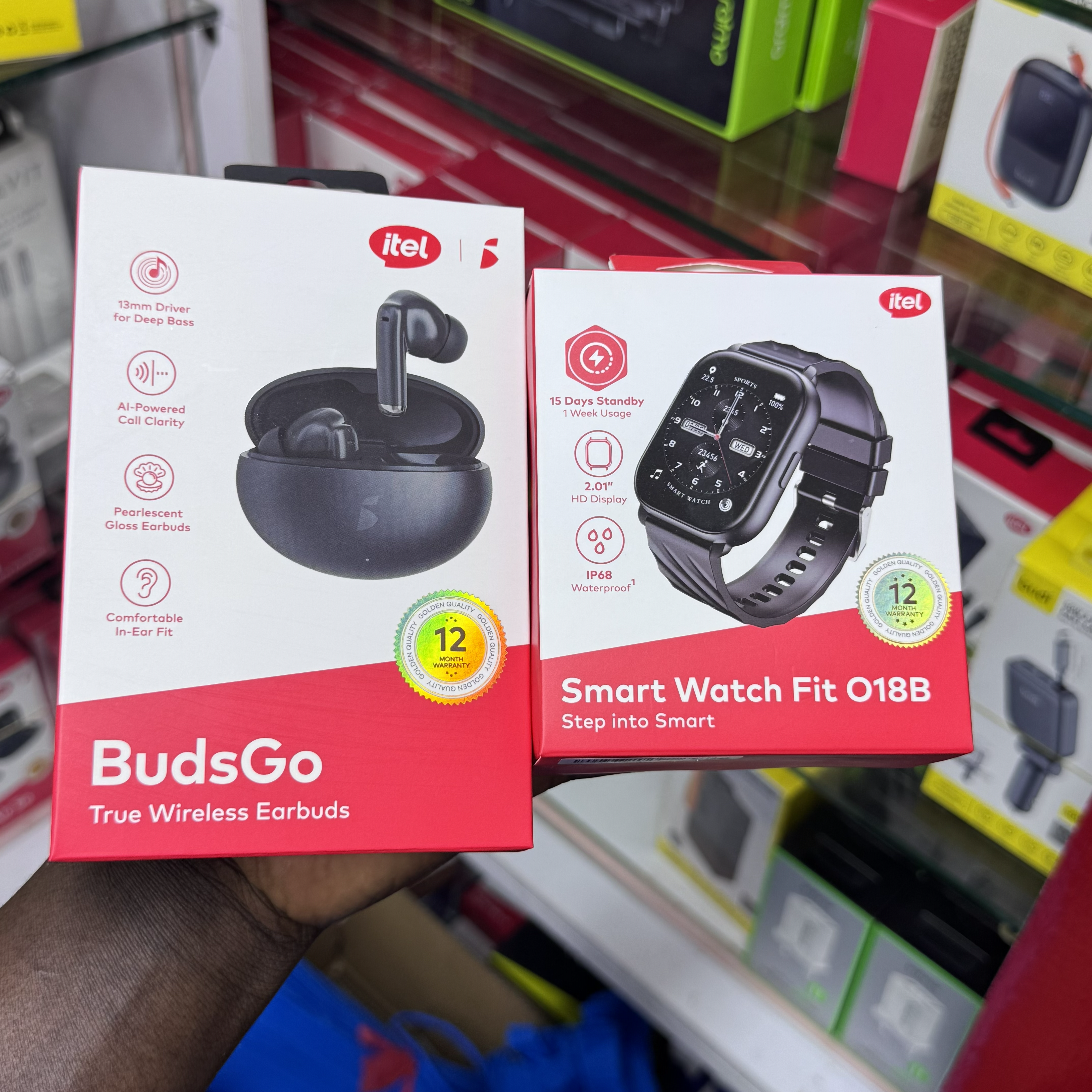π₯ ITEL FIT 018B SMARTWATCH + BUDS GO BUNDLE! π₯