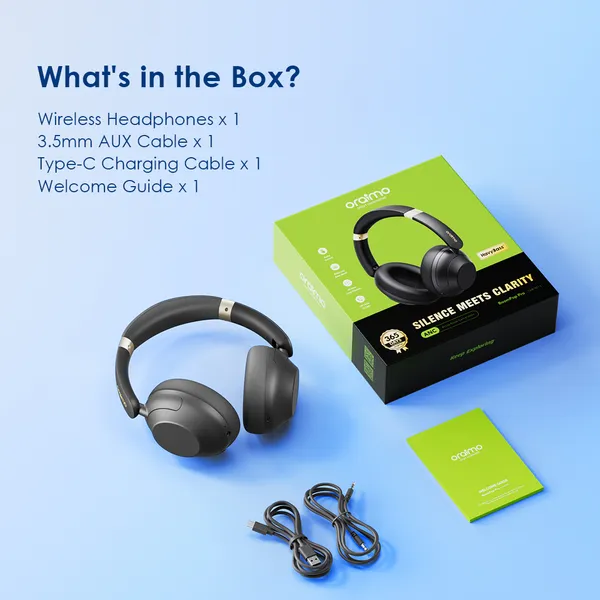 Oraimo Boompop Pro Headphones with Hybrid Active Noise Cancellation thumbnail 6