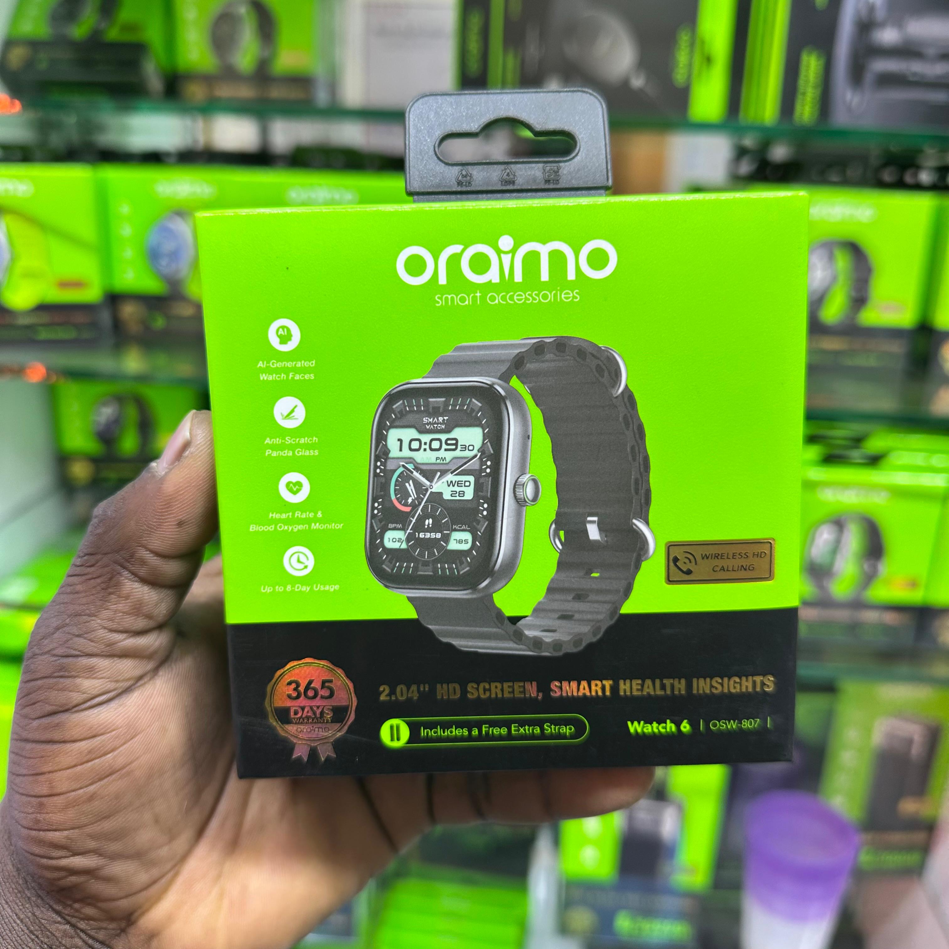 Oraimo Watch 6 OSW-80 2.04 Square Anti-Scratch Display thumbnail 2