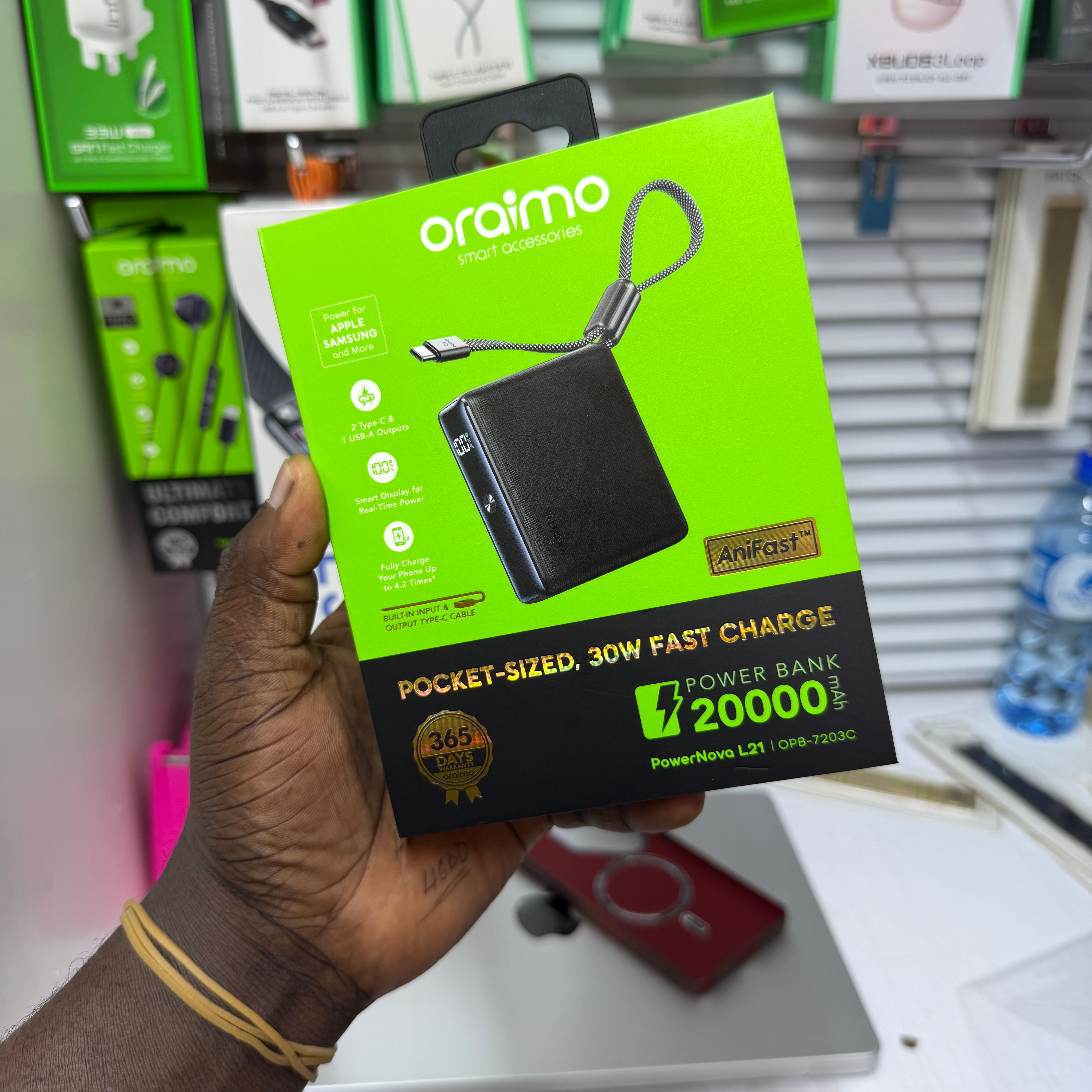 Oraimo Power Nova L21 30,000 mAh 30w fast charging